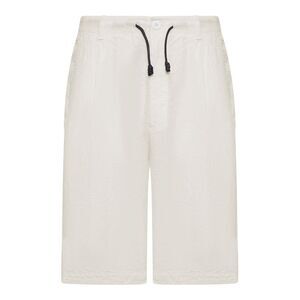 Transit Men Linen Bermuda Shorts With Drawstring
